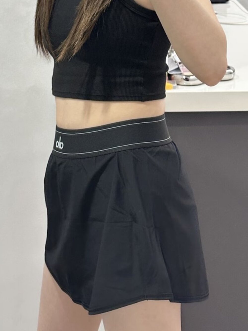 Alo Yoga Summer Essentials Black Tennis Skirt NWT💖Versatile Bestselling🖤 - Picture 7 of 7